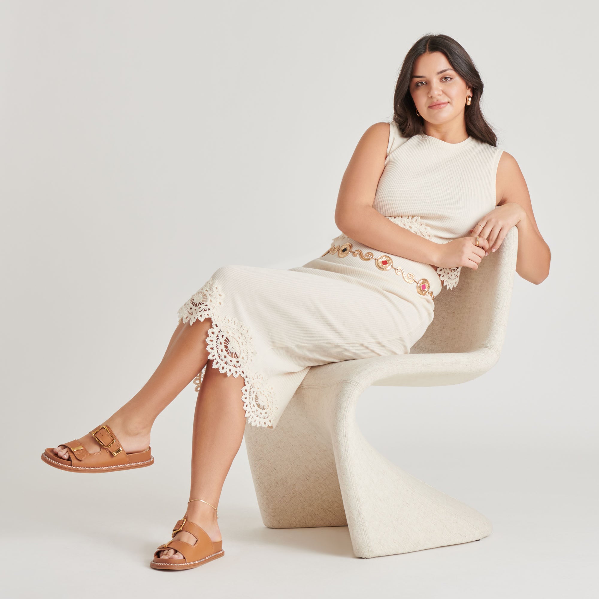SEVANA Women's Genuine Leather Saddle Sandals - Comfortable & Stylish for Summer, Beach, and Casual Outings