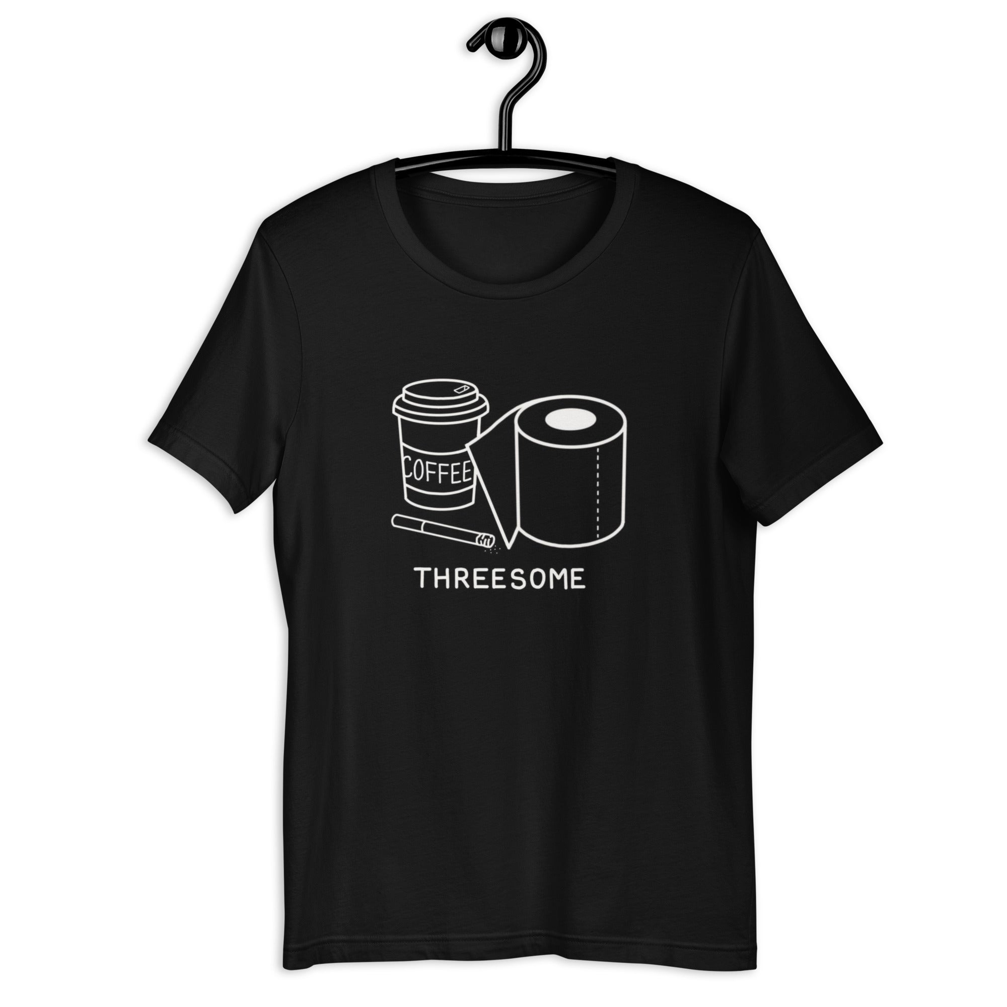 Unisex Threesome Graphic T-Shirt - Soft Cotton Tee for Couples & Friends - Fun Matching Outfits for Parties, Dates & Casual Wear