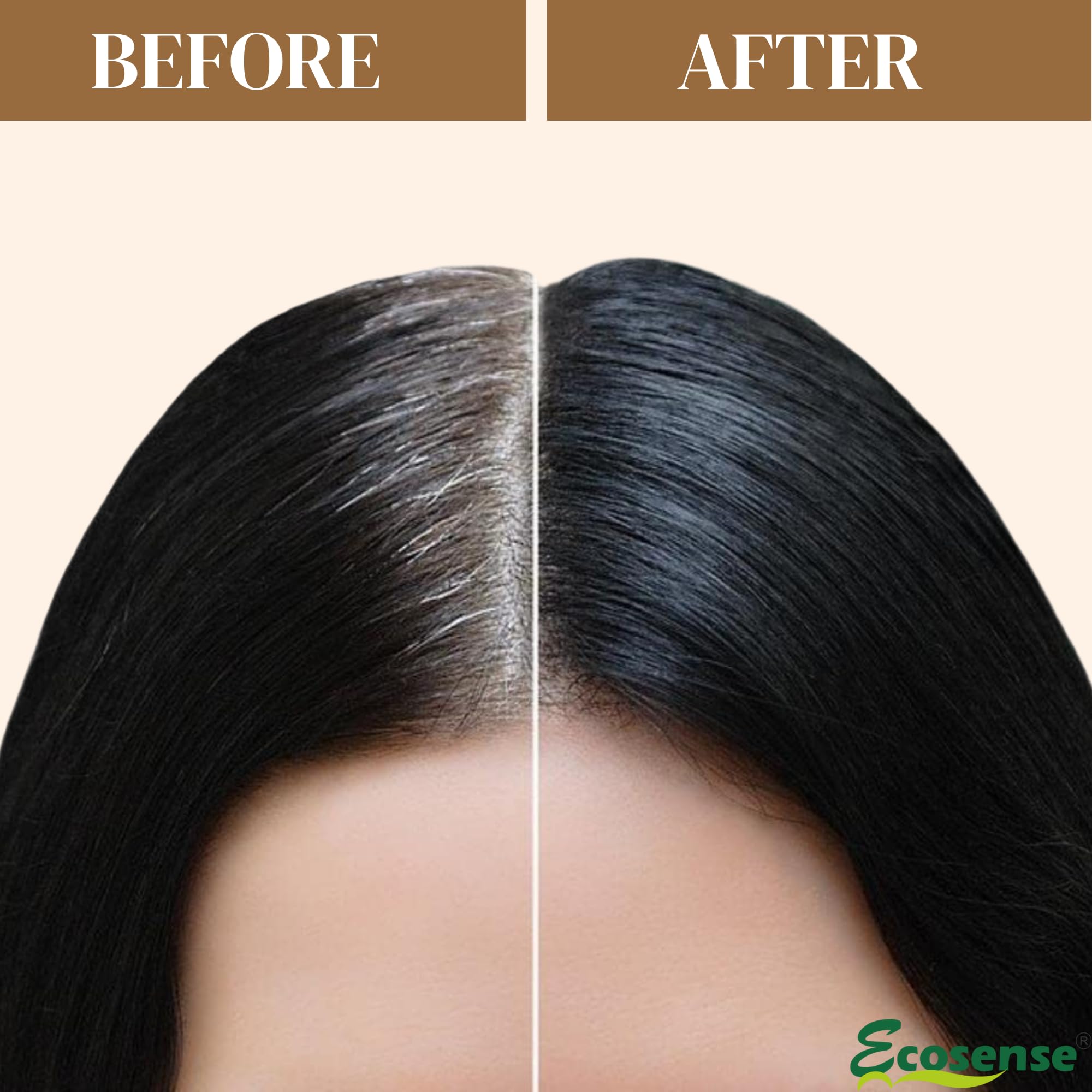 Ecosense Temporary Hair Root Touch Up Stick - Instant Hair Shadow Cover for Thinning Hair, Quick & Easy Hairline Concealer for Men & Women | Perfect for Daily Use, Travel & Special Occasions