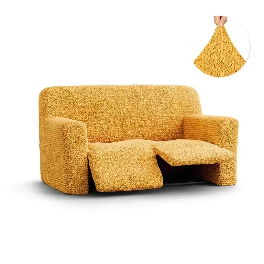 2 Seater Recliner Slipcover - Microfiber Sofa Cover Protector for Living Room Furniture, Stretchable & Washable - Perfect for Pets, Kids & Daily Use