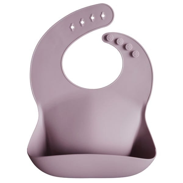 Mushie Silicone Baby Bib - Soft, Waterproof & Easy Clean Feeding Bib for Infants & Toddlers - Perfect for Mealtime, Snacks & Messy Play