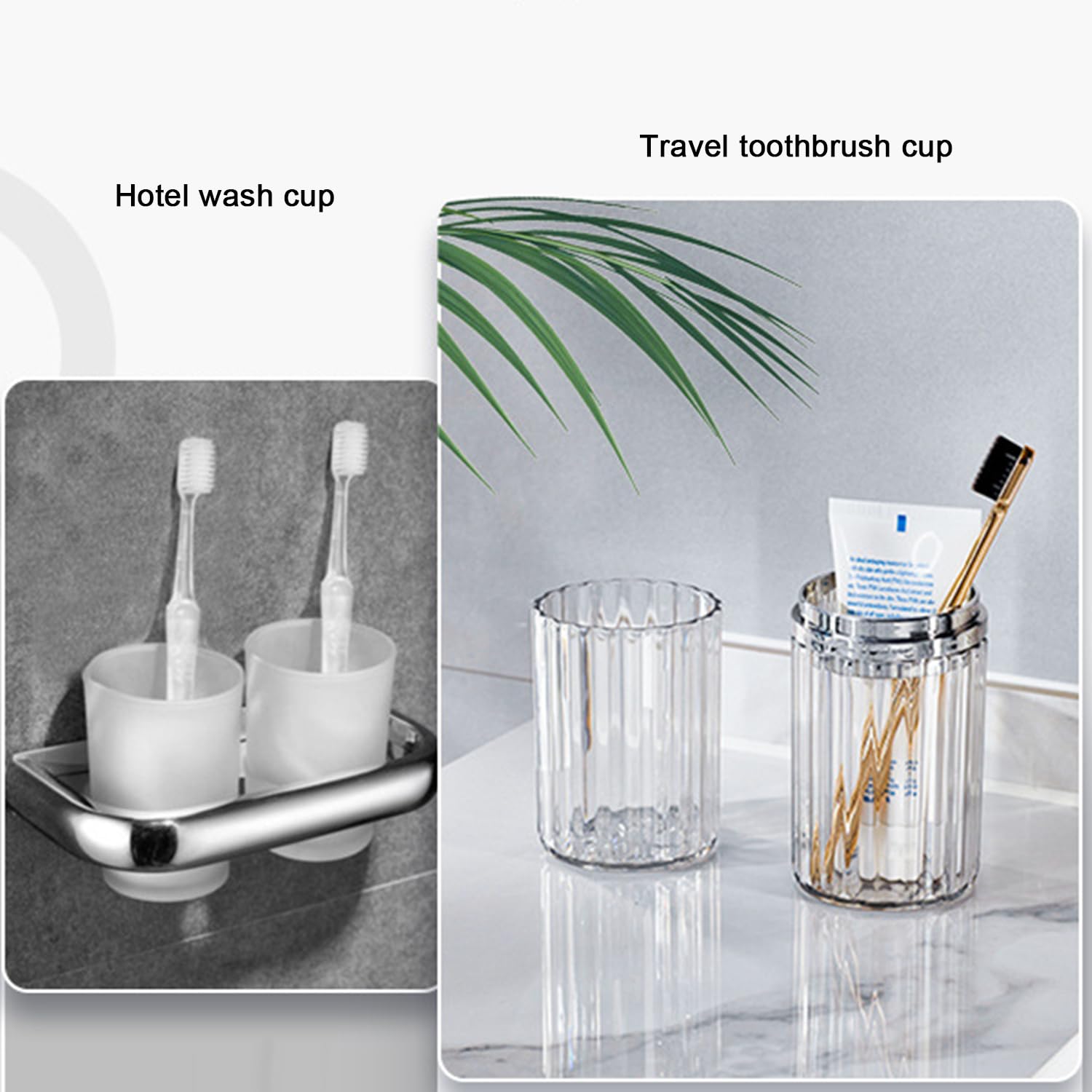 Portable Travel Toothbrush Holder with Toothpaste Container - Large Waterproof Toothbrush Case for Camping, Business Trips & School - Compact Bathroom Organizer for On-the-Go Oral Care