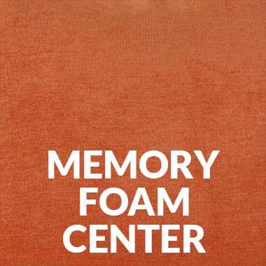 Orange (Memory Foam Center w/ Poly Bolster)