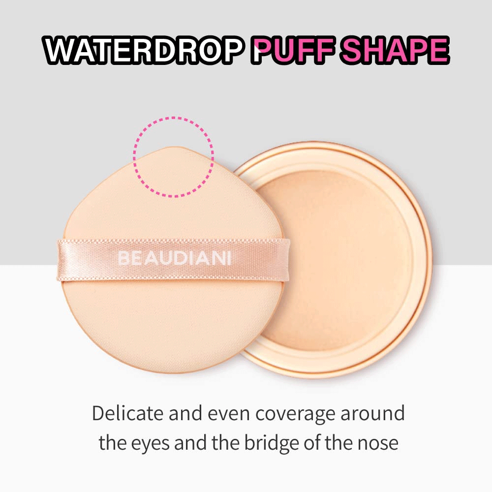 BEAUDIANI Mesh Tight Up Cushion 12g - Breathable Makeup Sponge for Flawless Foundation Application, 2 Colors (Pink & Beige) - Perfect for Daily Makeup, Professional Makeup Artists & Travel Beauty Essentials