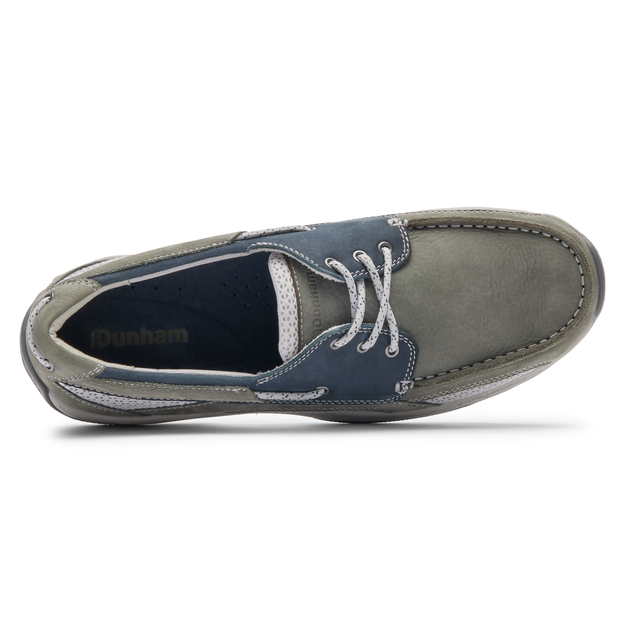 Dunham Captain Waterproof Boat Shoes for Men - Slip-Resistant Deck Shoes for Boating, Fishing & Outdoor Activities