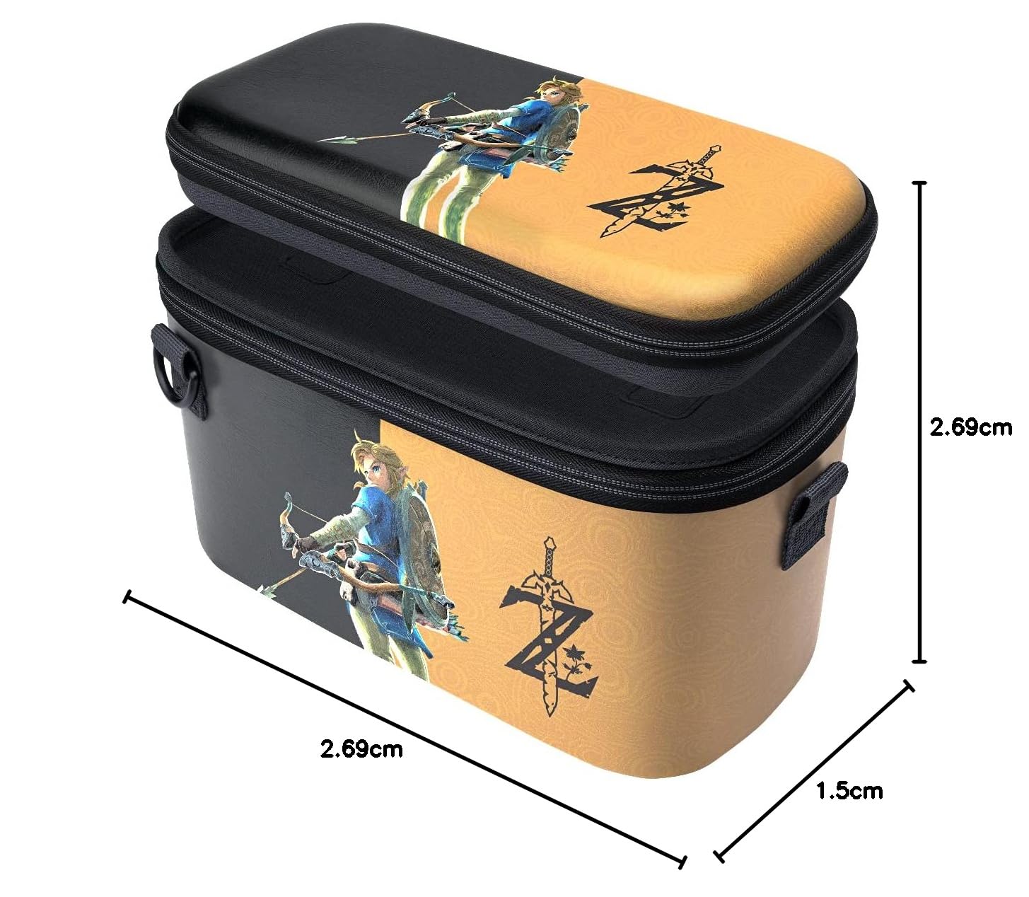 PDP Pull N Go Travel Case for Nintendo Switch & Switch Lite - Compatible with Zelda Edition | Perfect for Gaming On The Go & Travel Protection
