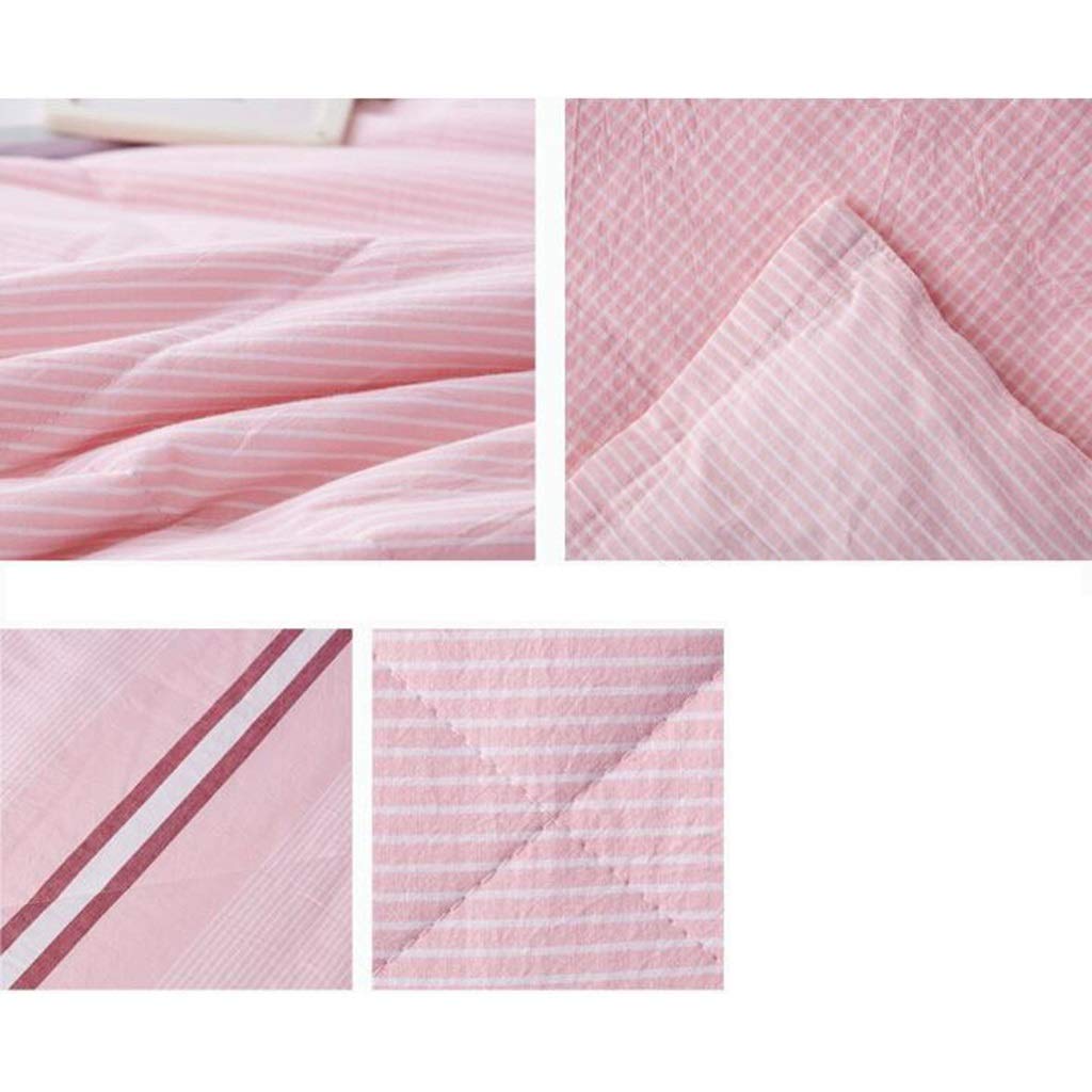 Breathable Summer Cotton Quilt - Lightweight & Removable Double Thin Bed Cover for Hot Weather | Perfect for Air Conditioning Use, Guest Rooms & Seasonal Comfort