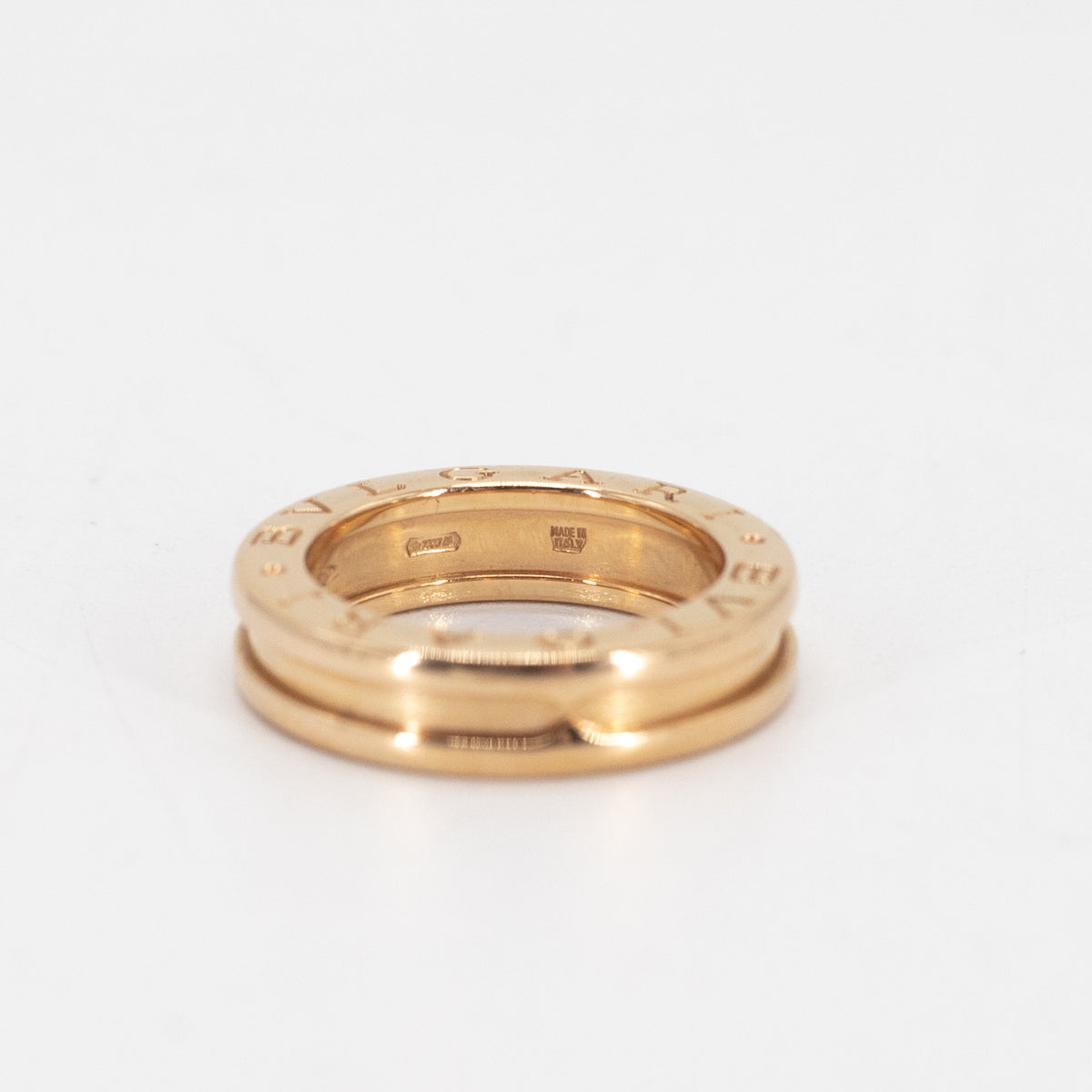 Bvlgari B.Zero1 18K Rose Gold Ring for Women - Luxury Italian Jewelry, Size 48 - Perfect for Weddings, Anniversaries & Special Occasions
