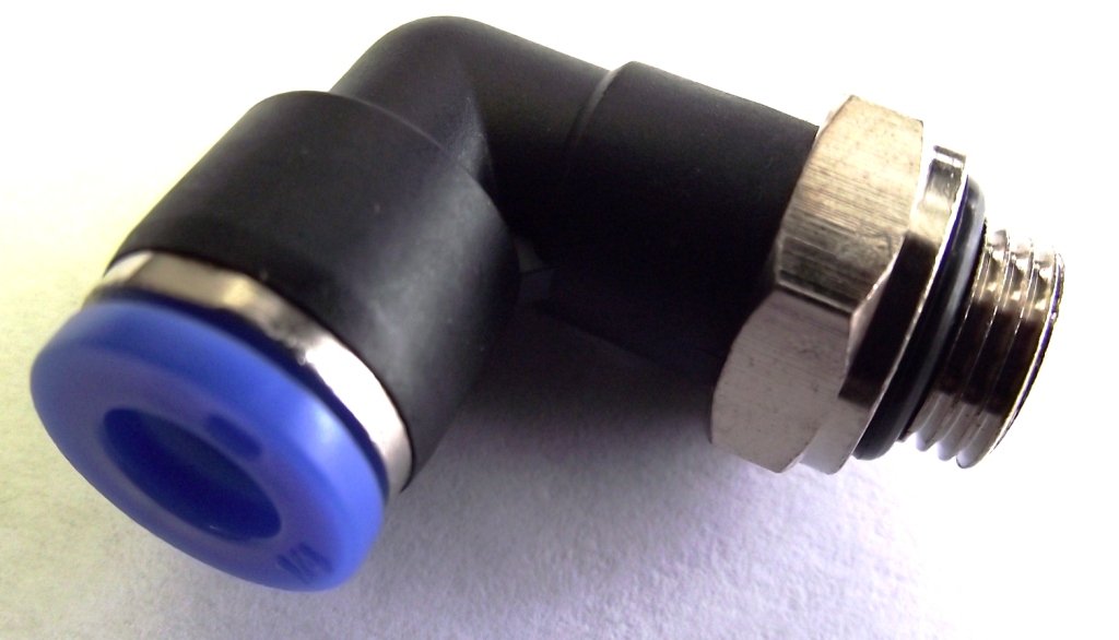 Push to Connect L Shaped Elbow Male Fitting 4mm OD 1/4