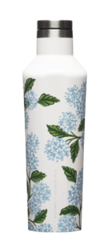 Corkcicle x Rifle Paper Co. 16oz Insulated Stainless Steel Water Canteen - Leakproof & Sweatproof - Perfect for Hiking, Camping & Outdoor Adventures