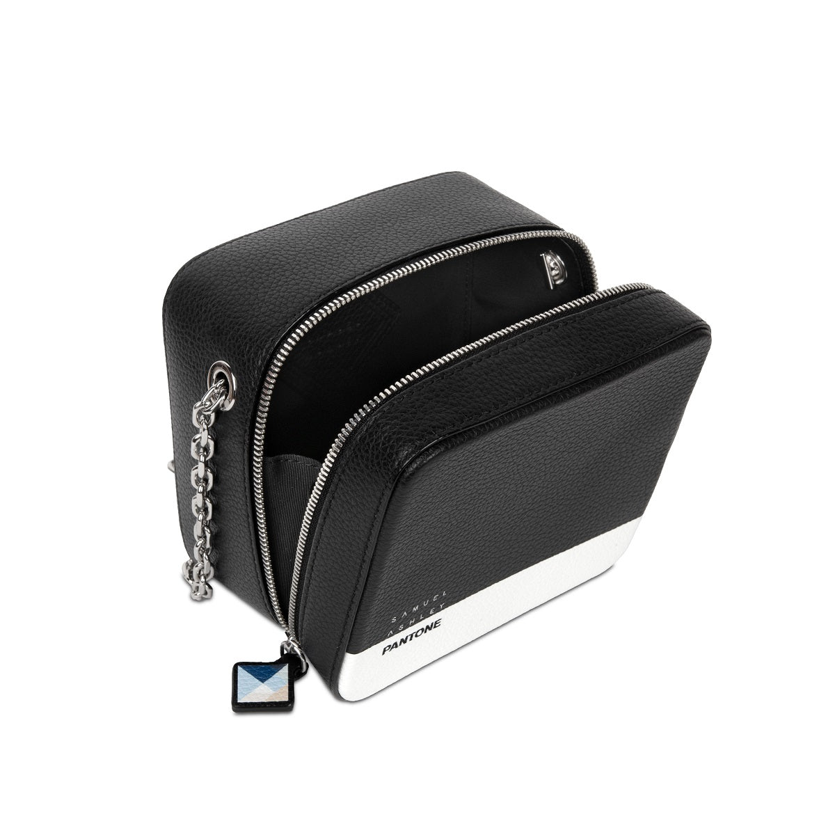 Samuel Ashley x Pantone Leather Square Bag - Stylish Crossbody Purse for Women, Fashionable Designer Handbag for Work, Travel & Everyday Use