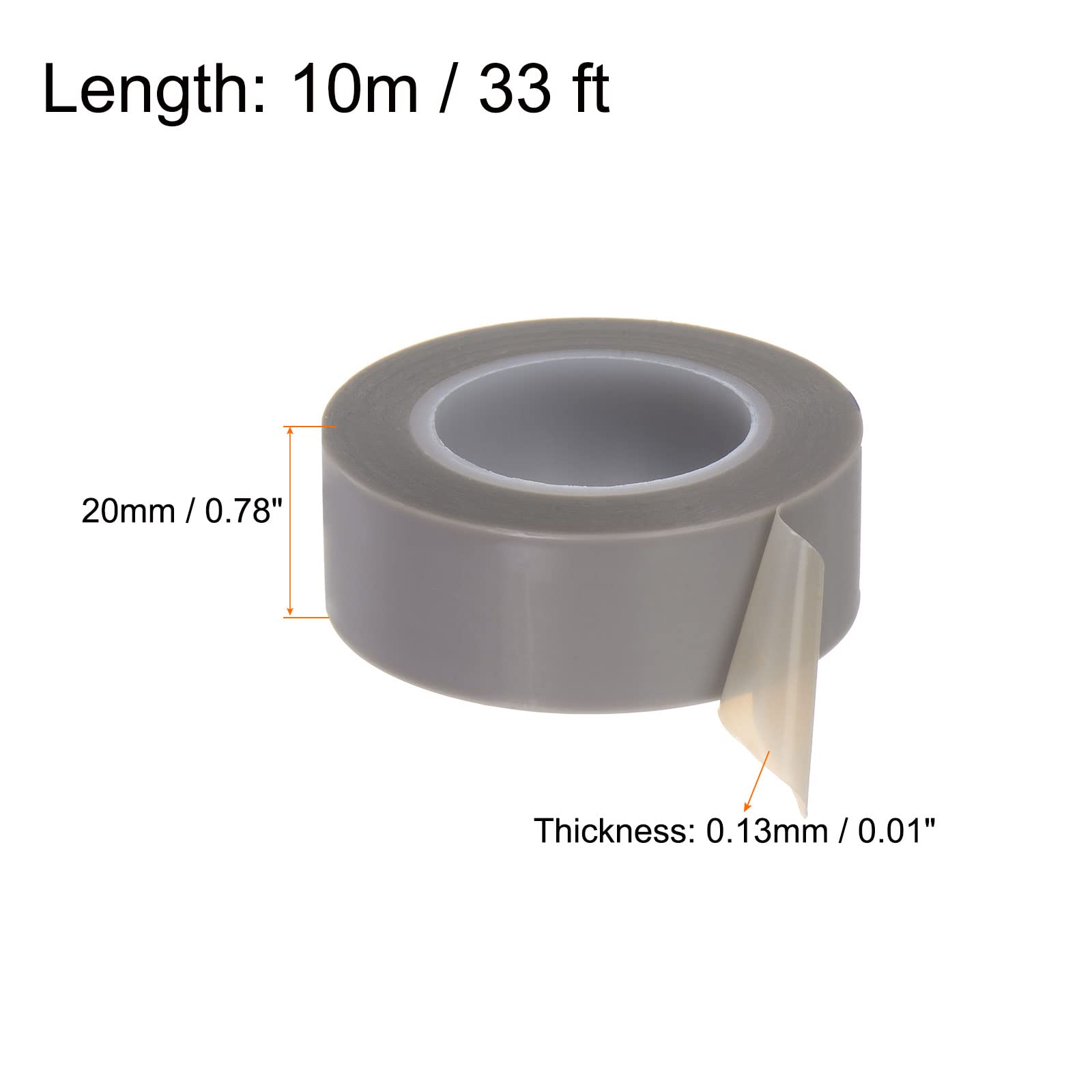 HARFINGTON PTFE Film Tape Roll, 0.8