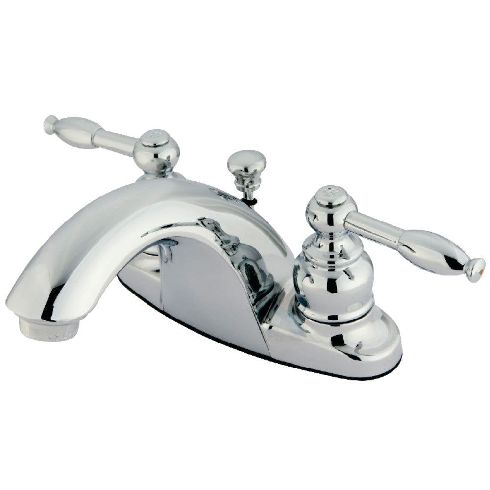 Kingston Brass KB7648KL 4-Inch Centerset Bathroom Faucet - Chrome Finish for Vanity Sinks, Powder Rooms & Guest Bathrooms