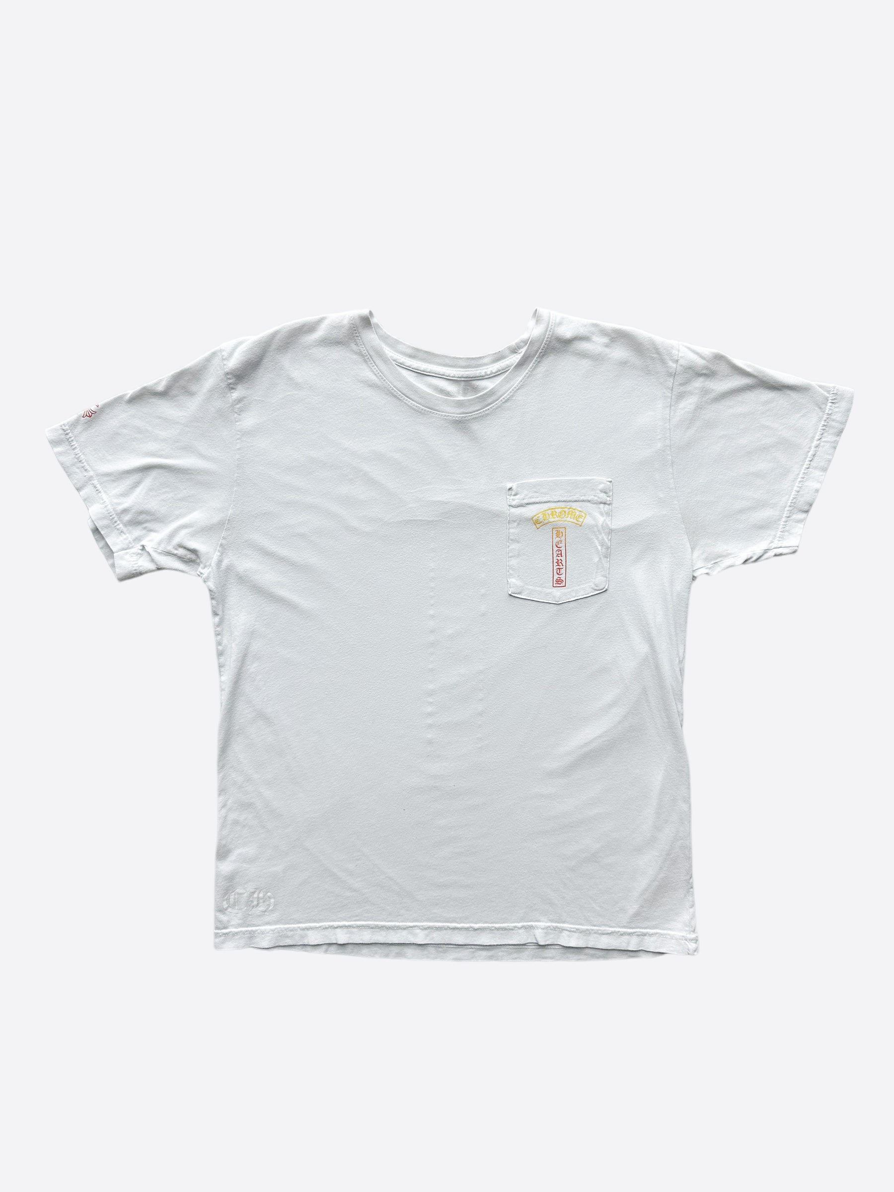 Chrome Hearts White Sunset Gradient T-Bar T-Shirt - Stylish Graphic Tee for Men & Women - Perfect for Casual Wear, Street Fashion & Everyday Outfits