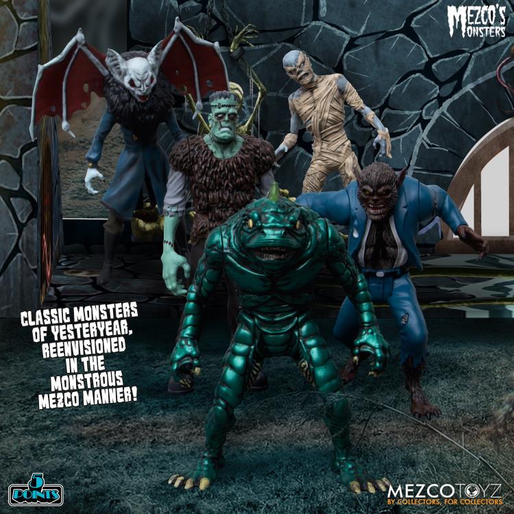 Mezco Monsters 5 Points Tower of Fear Deluxe Boxed Set Action Figure - Horror Collectible for Display & Scary Movie Nights