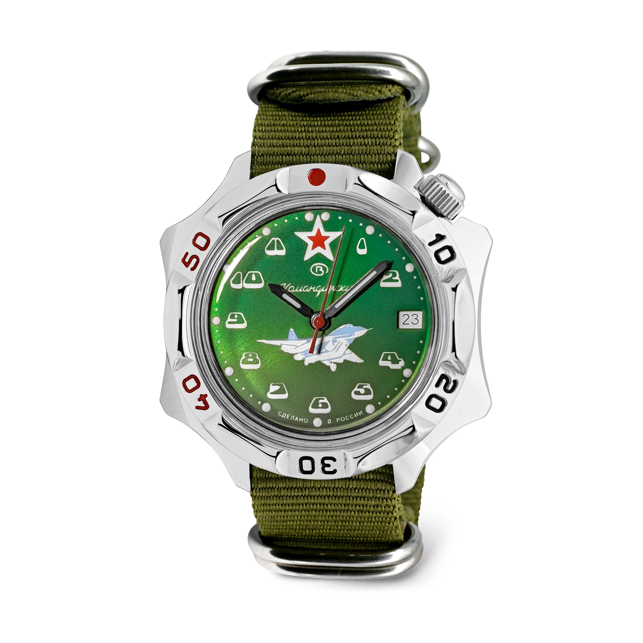 VOSTOK Komandirskie MIG-29 Military Watch for Men - Business & Casual Wear