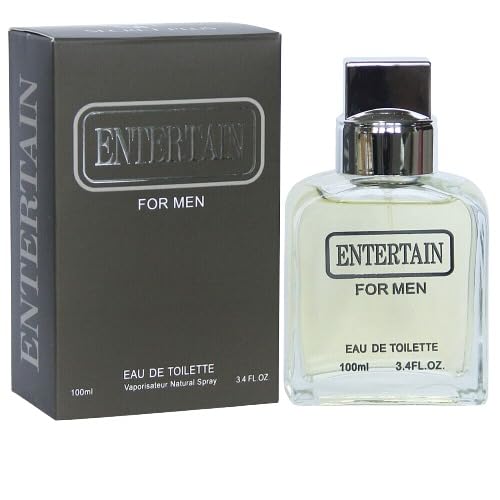 ENTERTAIN Eau de Parfum Cologne for Men - 3.4 oz Aromatic Fragrance | Long-Lasting Scent for Work, Date Night & Special Occasions