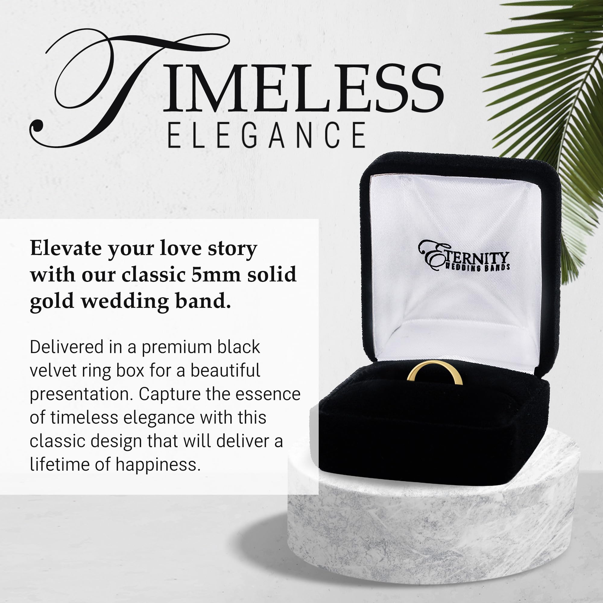 5mm Solid Gold Wedding Bands for Women & Men - 10K & 14K Comfort Fit Wedding Rings - Premium Durable Gold Rings for Couples - Perfect for Anniversaries, Engagements & Everyday Wear