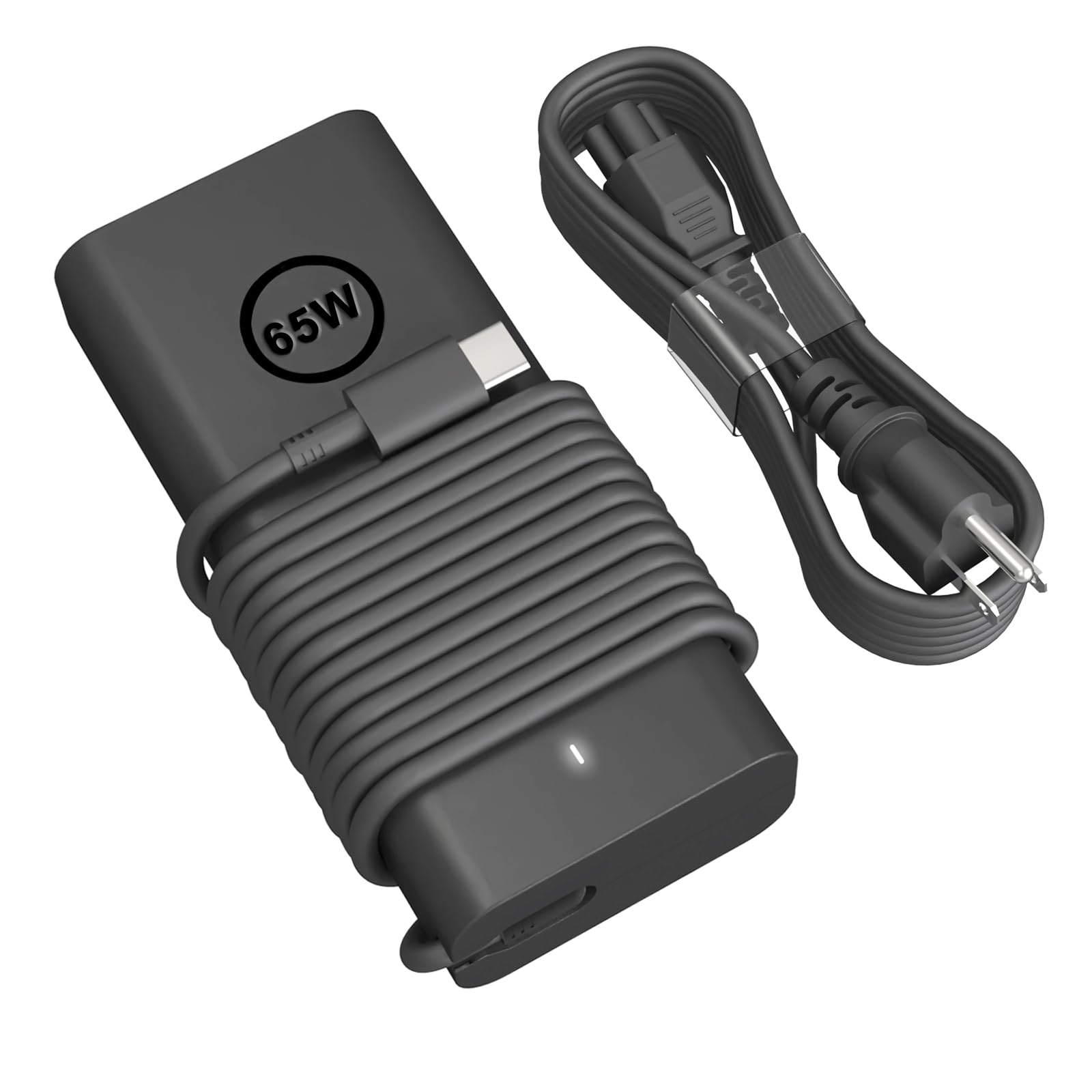 65W USB C Laptop Charger for Dell Latitude 5420/7420/5520/5440/5540/7440/5430/5530/7430/7320/5320/7410, Chromebook 3100 2-in-1, XPS 13 - Replacement 60W Dell Type C AC Power Adapter (SM65CL-01) - Perfect for Home, Office & Travel Charging