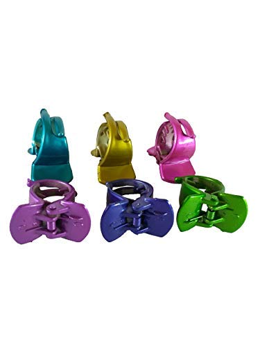 BABA FASHIONS 6-Pack Multi-Color Hair Clips & Hair Claws for Women & Girls - Non-Slip Grip Hair Accessories for School, Work, Party & Daily Use
