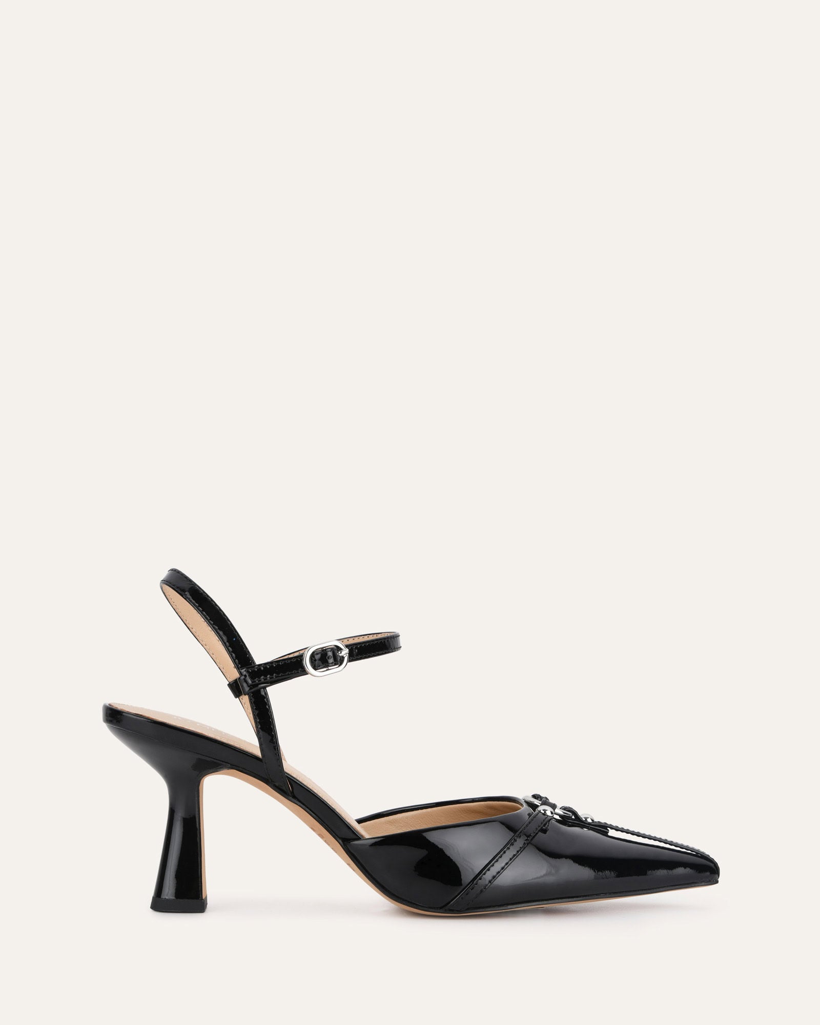 YURI Women's High Heels - Black Patent Leather Pointed Toe Stiletto Pumps for Party, Wedding & Evening Wear