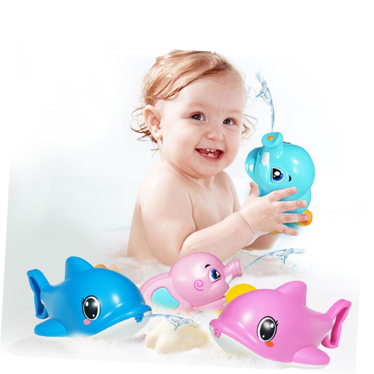 **Toyvian 1pc Baby Bath Toys - Water Spray Bath Toy for Toddlers, Fun Blue Bath Time Play for Kids - Perfect for Sensory Play & Bathtub Fun**