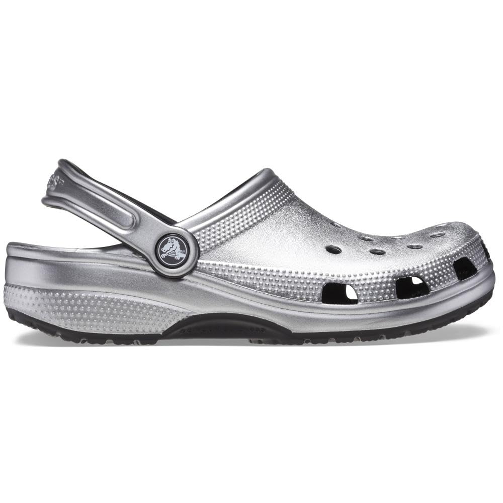 Crocs Unisex Adult Classic Glitter Clog | Comfortable Slip-On Shoes for Men & Women | Perfect for Beach, Pool, Garden & Casual Wear