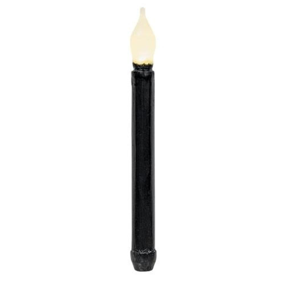 9-Pack Black Glossy Timer Taper Candles - Perfect for Weddings, Parties & Home Decor