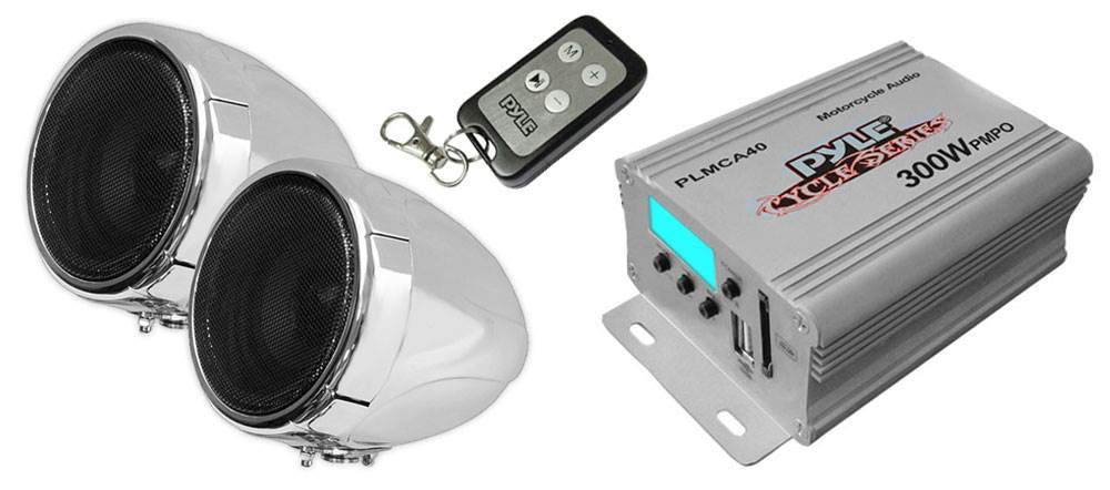 Pyle PLMCA40 100W Waterproof Motorcycle Speaker & Amplifier System - 3