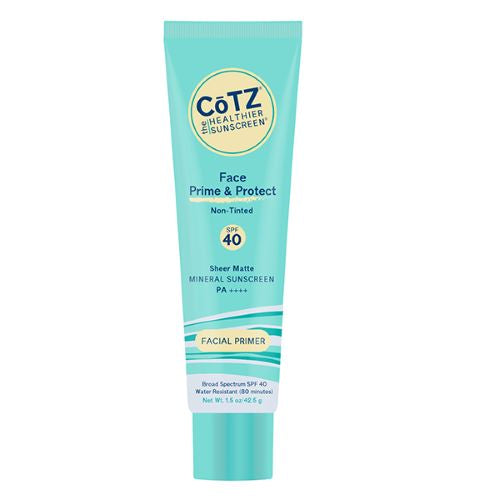 CoTZ Face Prime and Protect SPF 40 Sunscreen - Oil-Free, Non-Tinted Mineral Sunscreen for Daily Face Protection | Perfect for Outdoor Activities, Beach & Daily Skincare Routine