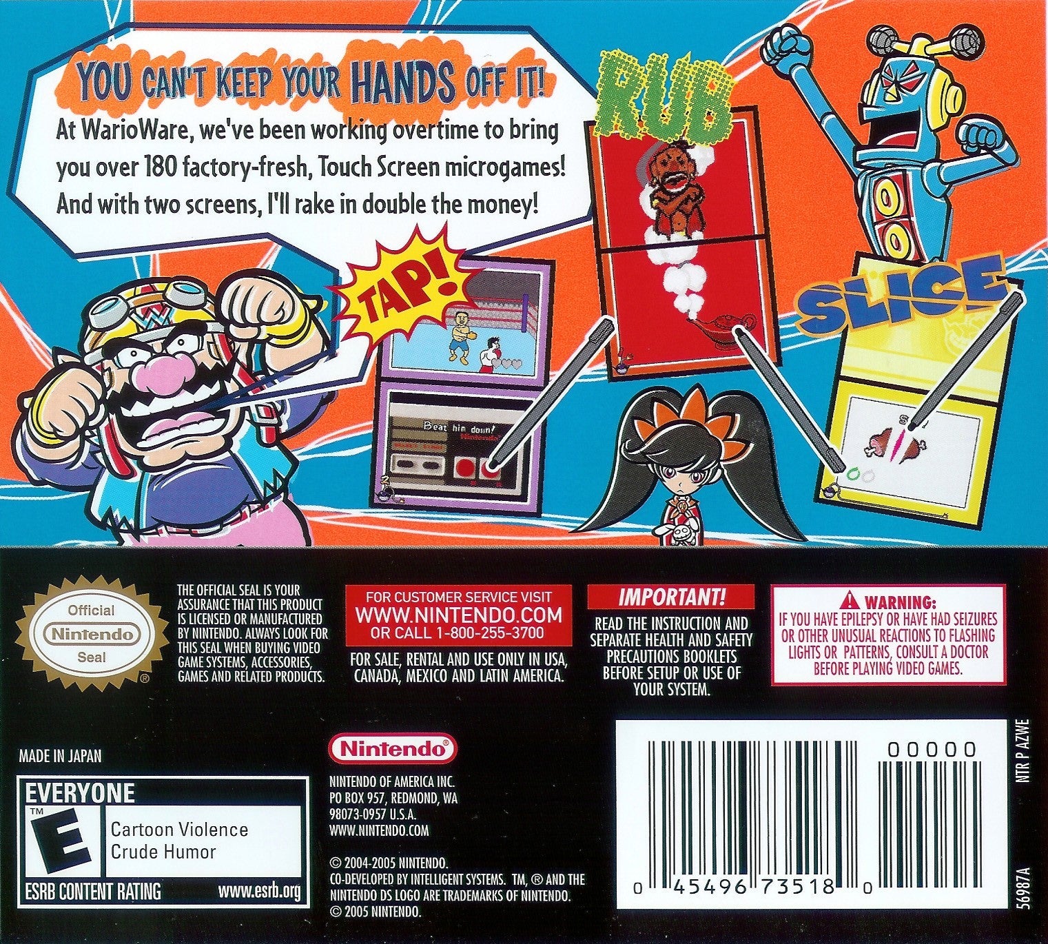 WarioWare: Touched! - Fun Mini-Game Collection for Nintendo DS - Perfect for Commuting & Family Game Nights