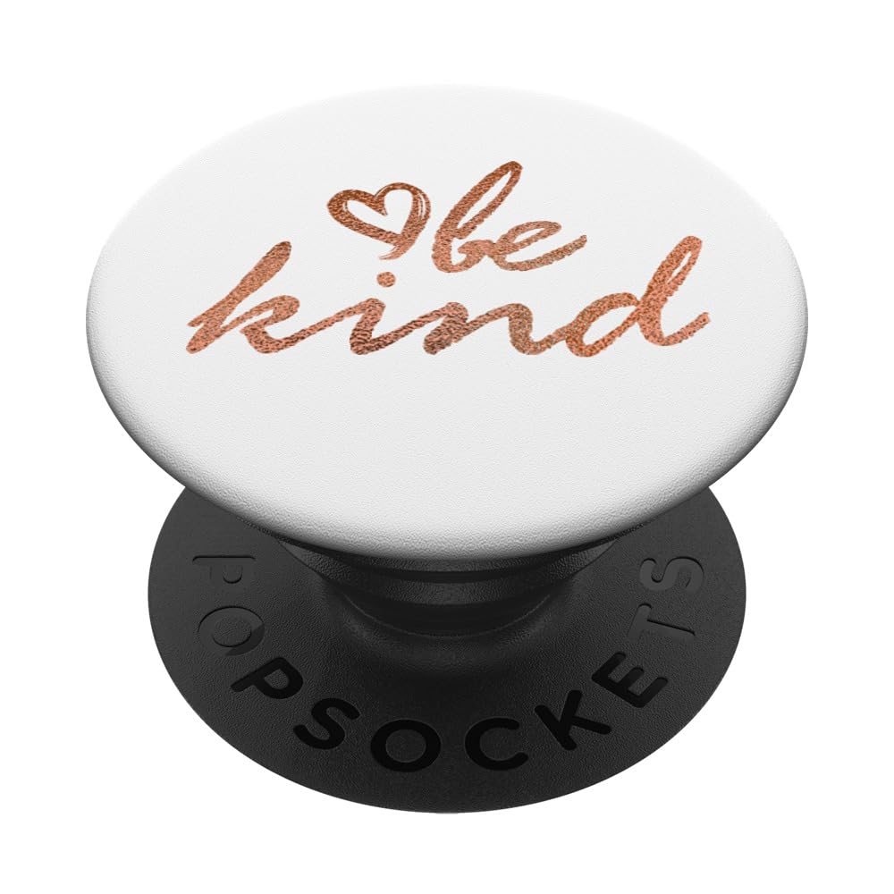 Rose Be Kind White PopSockets Adhesive PopGrip - Phone Grip & Stand for iPhone, Samsung & Smartphones - Perfect for Daily Use, Travel & Selfies