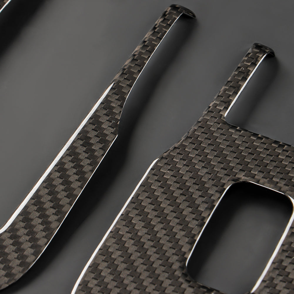 Premium Real Carbon Fiber Window Switch Trim Cover for Tesla Model 3 & Y | 2024+ Model 3 Highland (RHD/LHD Compatible) | Interior Upgrade & Luxury Car Accessory | Perfect for Car Enthusiasts & Tesla Owners