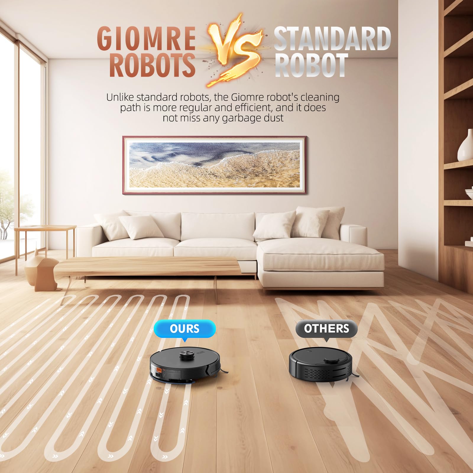 3-in-1 Robot Vacuum and Mop Combo with Self-Emptying Station (60 Days Capacity) - 5000Pa Strong Suction, LiDAR Navigation, WiFi/Alexa/App Control - Ideal for Hardwood Floors, Carpets & Pet Hair Cleaning
