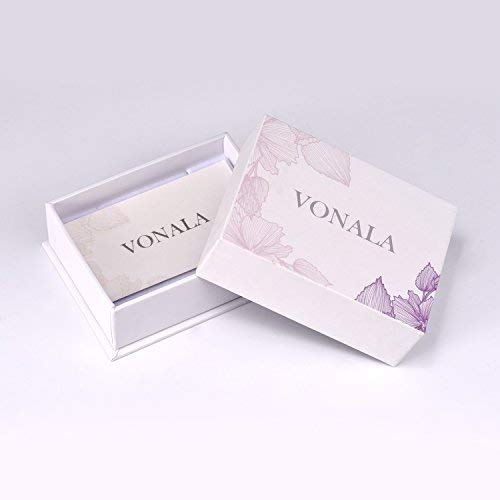 VONALA Sterling Silver Heart Pendant Necklace Set - Mother Daughter Matching Jewelry, Birthday Gift for Women, Anniversary Present - Perfect for Family Bonding & Special Occasions