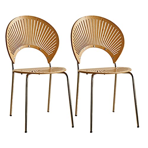Natural Wood Silver Legs - 2 Pieces