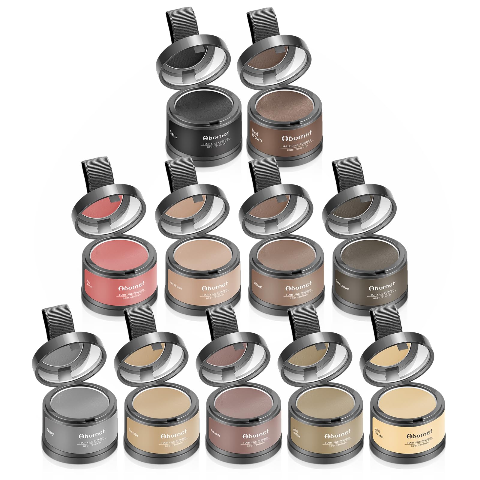 Root Touch Up Gray Hair Coverage Powder - Dark Brown Hairline Concealer for Women & Men | Instant Thinning Hair Fibers | Perfect for Daily Use, Work, and Special Events
