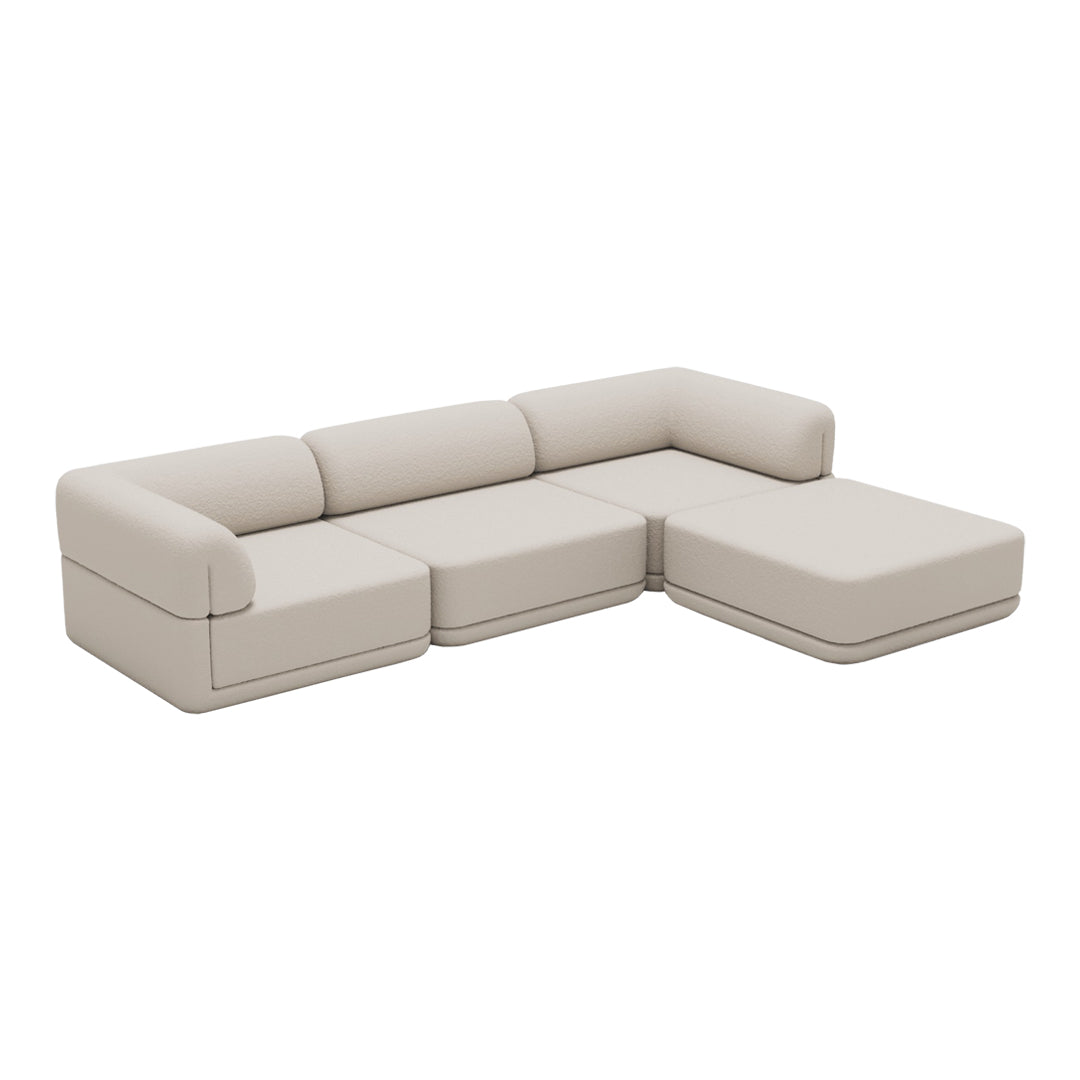 Modular Cube Sofa Set with Ottoman - Modern Lounge Furniture for Living Room, Office & Small Spaces - Comfortable Sectional Couch for Relaxing & Entertaining