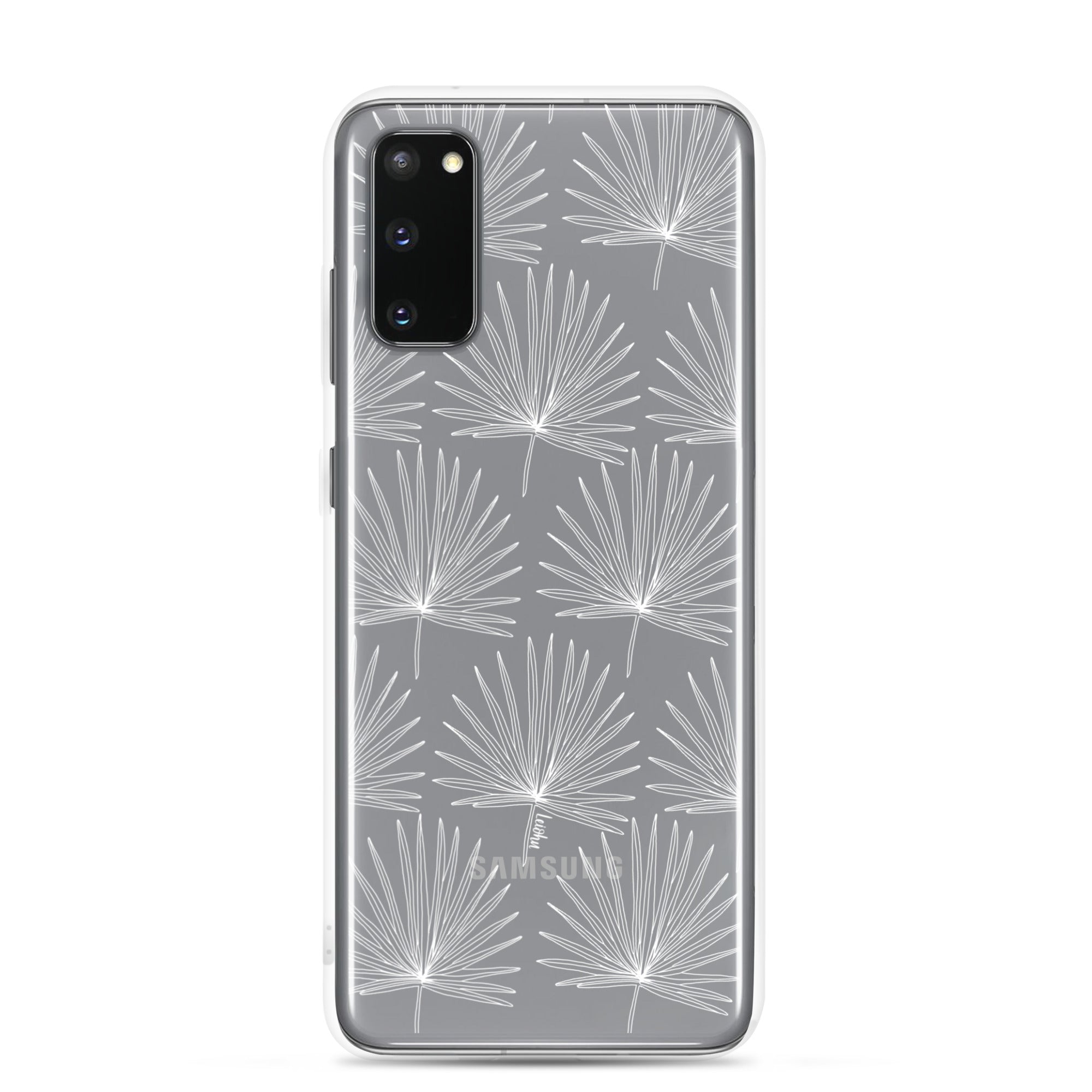 Fan Palm Clear Phone Case for Samsung Galaxy - Slim Protective Cover with Scratch Resistance for Everyday Use & Travel