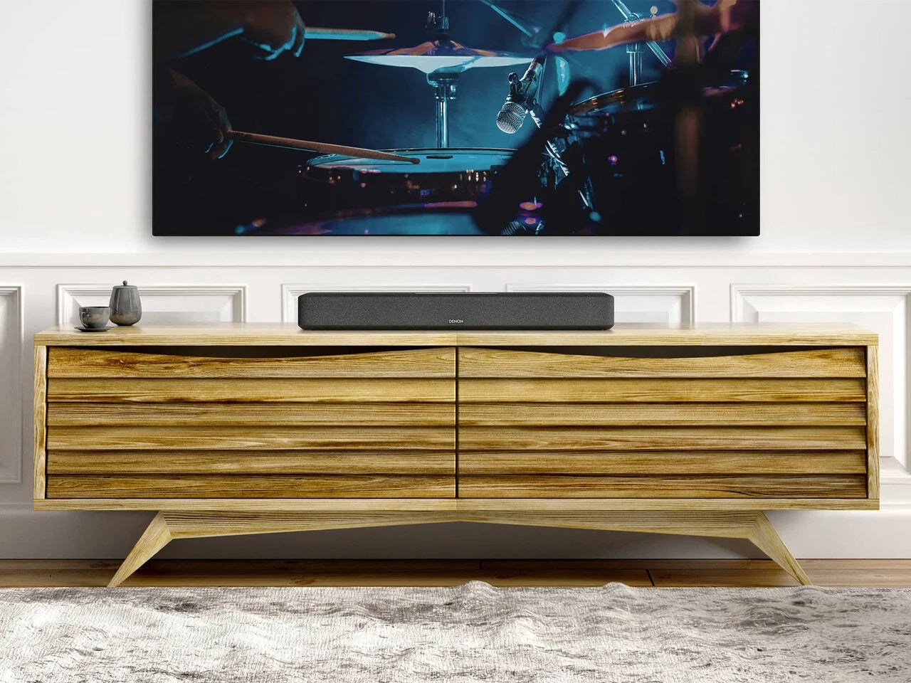 Denon Home Sound Bar 550 - Premium Wireless Bluetooth Soundbar with Dolby Atmos, Built-in Alexa, 4K HDR Pass-Through - Perfect for Home Theater, Gaming & Music Streaming