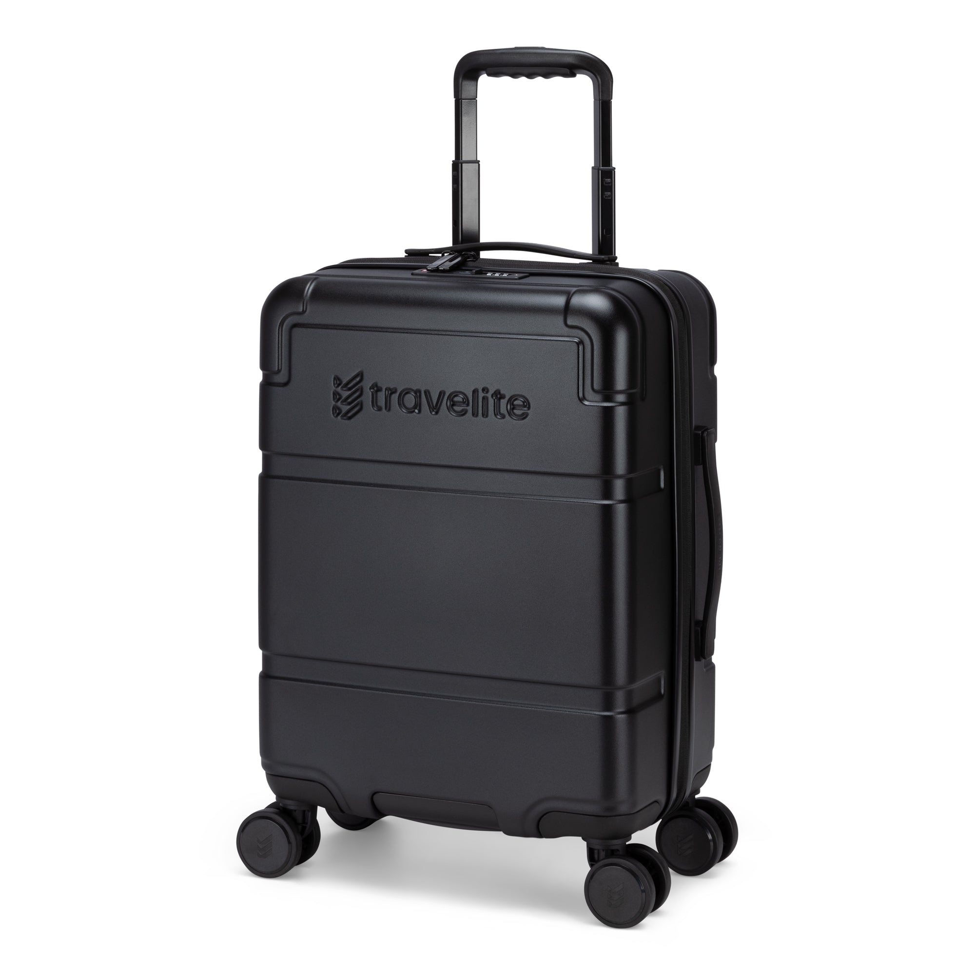 Travelite Itinerary Polycarbonate Spinner Carry On Luggage - Lightweight Durable Suitcase for Air Travel, Business Trips & Weekend Getaways