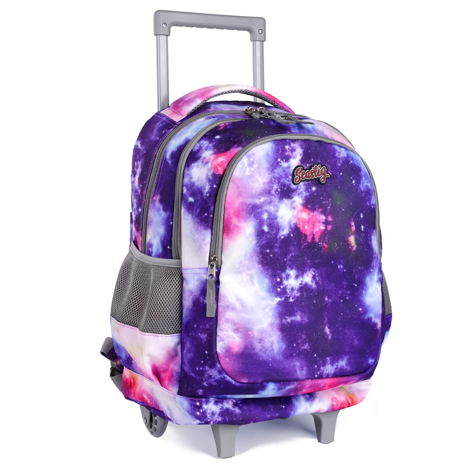 Seastig 18 Inch Rolling Backpack for Kids - Wheeled School Backpack with Double Handle & Wheels - Perfect for School, Travel, and Daily Commute
