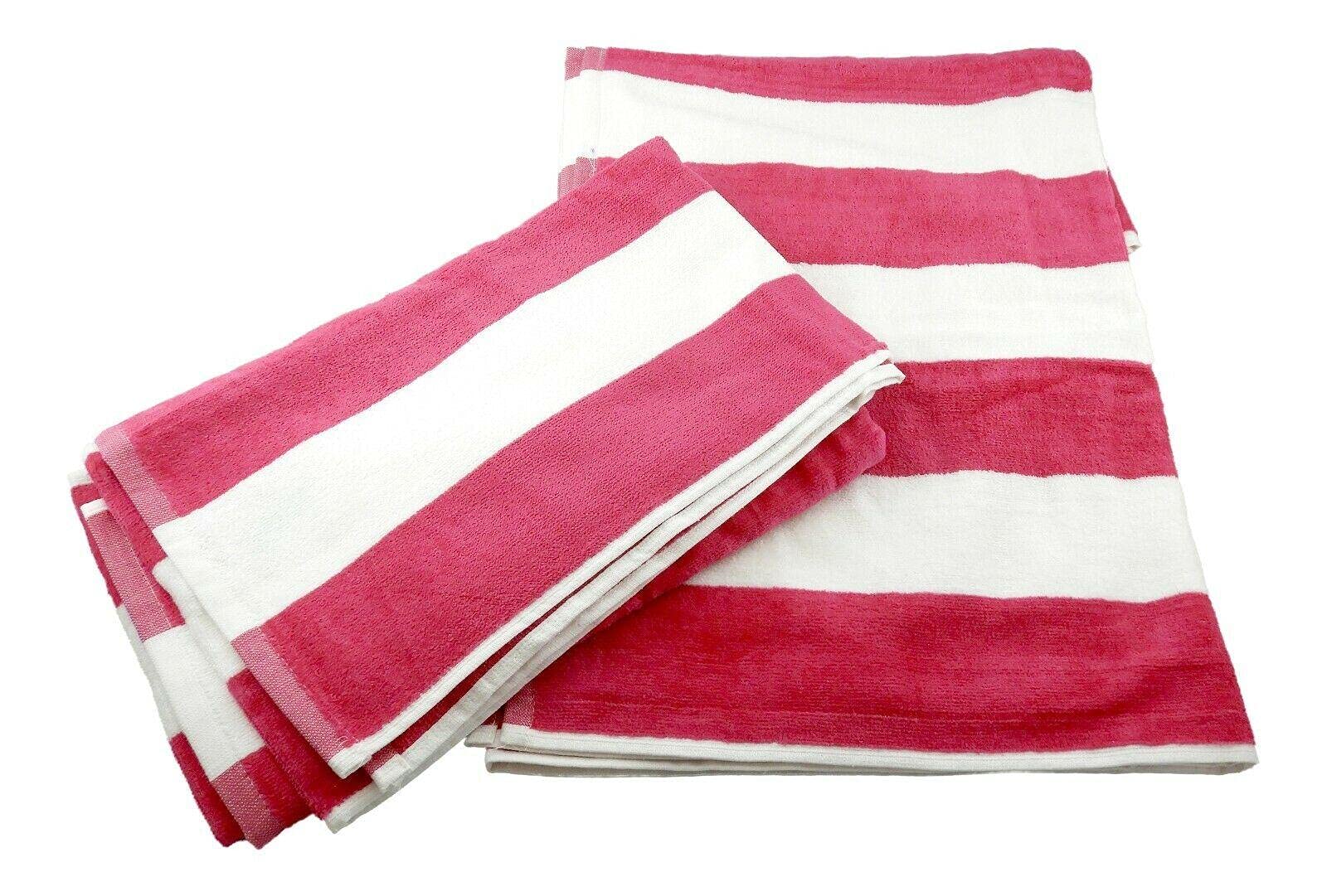 2 Pack Oversized Pink Beach Towels - Extra Large, Soft & Quick-Dry - Perfect for Pool, Sand, Yoga & Travel