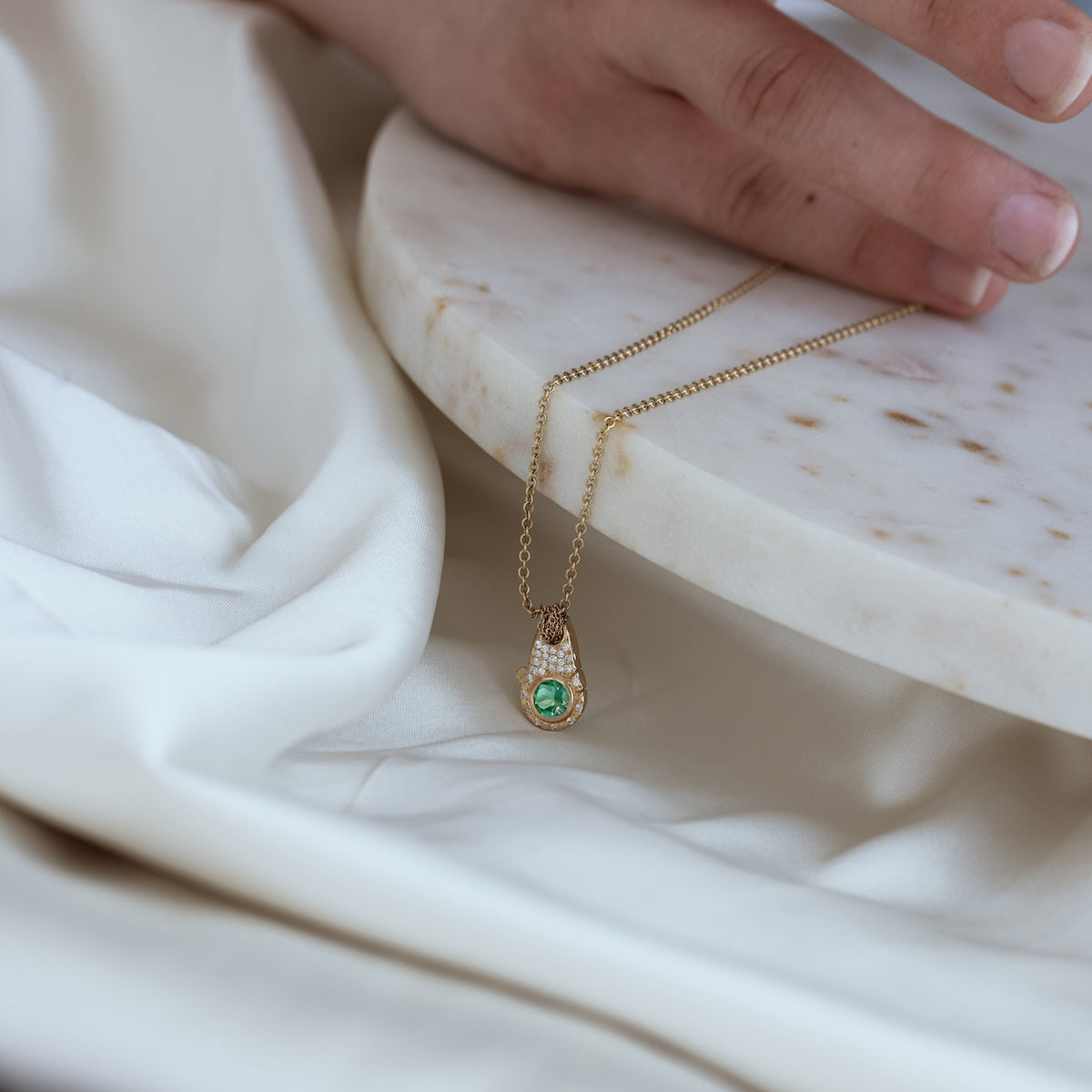 Birthstone Lock Necklace - Personalized Sterling Silver Pendant with 12 Month Gemstones | Perfect Gift for Mom, Daughter, Wife | Birthday, Anniversary, Valentine's Day Jewelry