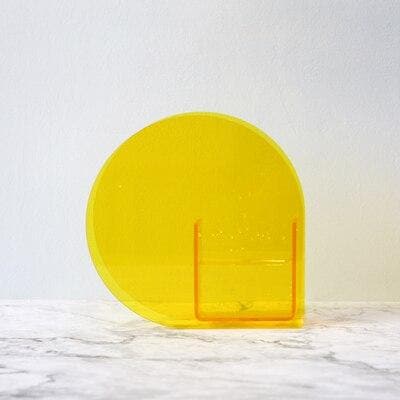 Modern Acrylic Vase for Home & Office Decor - Elegant Lightweight Tabletop Centerpiece for Flowers, Wedding Decor, Living Room, Dining Table and Desk Accessories