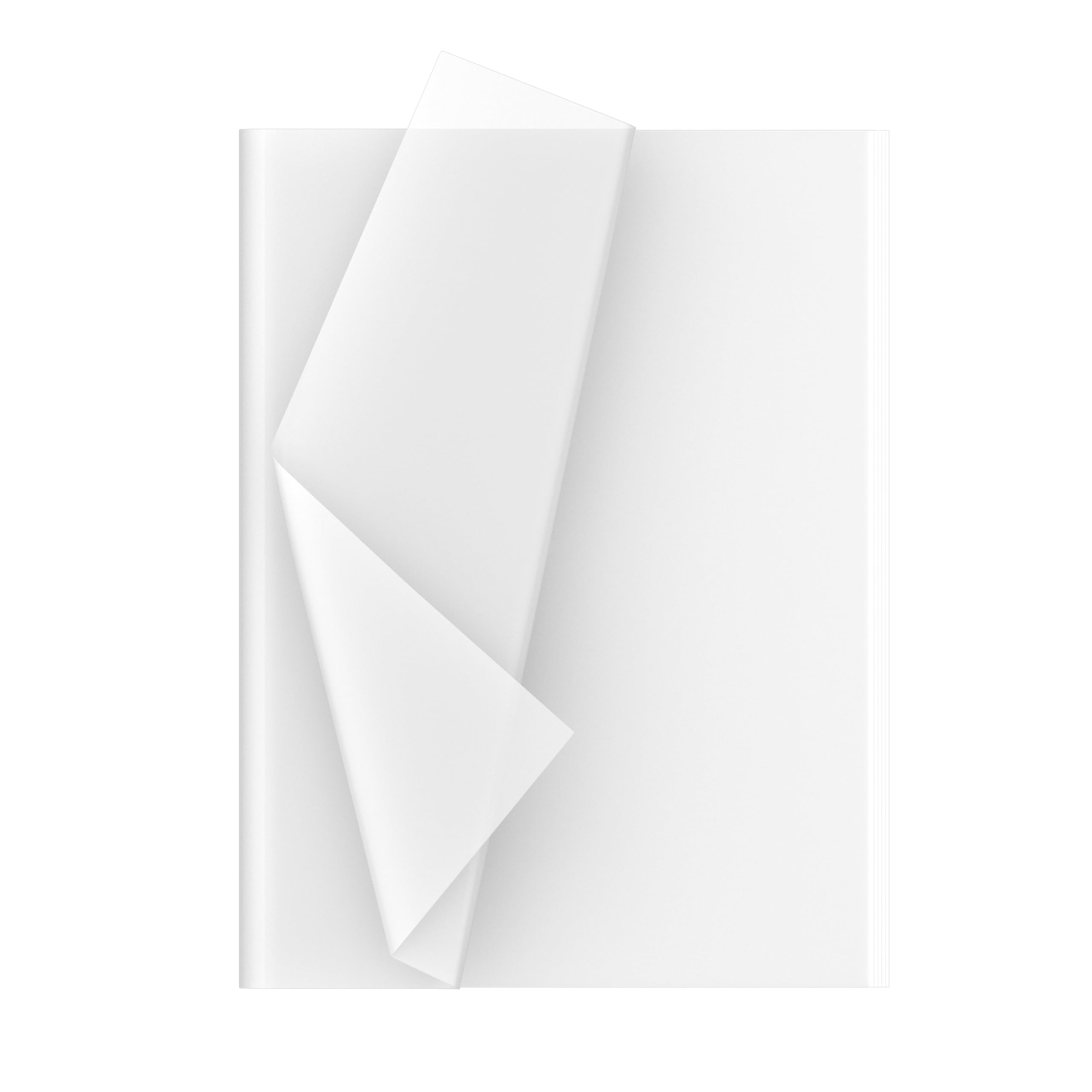 Premium White Decoupage Tissue Paper - 60 Sheets, 35 x 50 cm - Perfect for Scrapbooking, DIY Crafts, Gift Wrapping & Home Decor Projects
