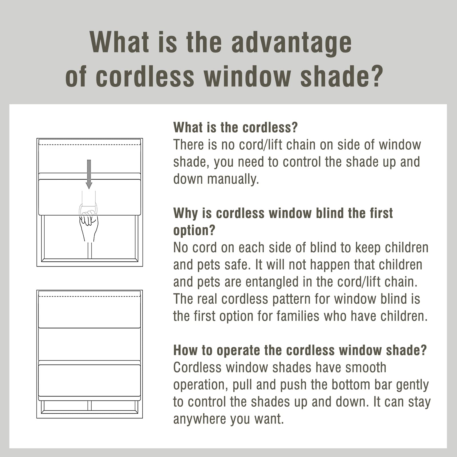 SUAKY Cordless Blackout Cellular Shades - Light Apricot Custom Bottom-Up Honeycomb Window Blinds for Home & Office | Energy Efficient Room Darkening Window Treatments for Bedroom & Living Room