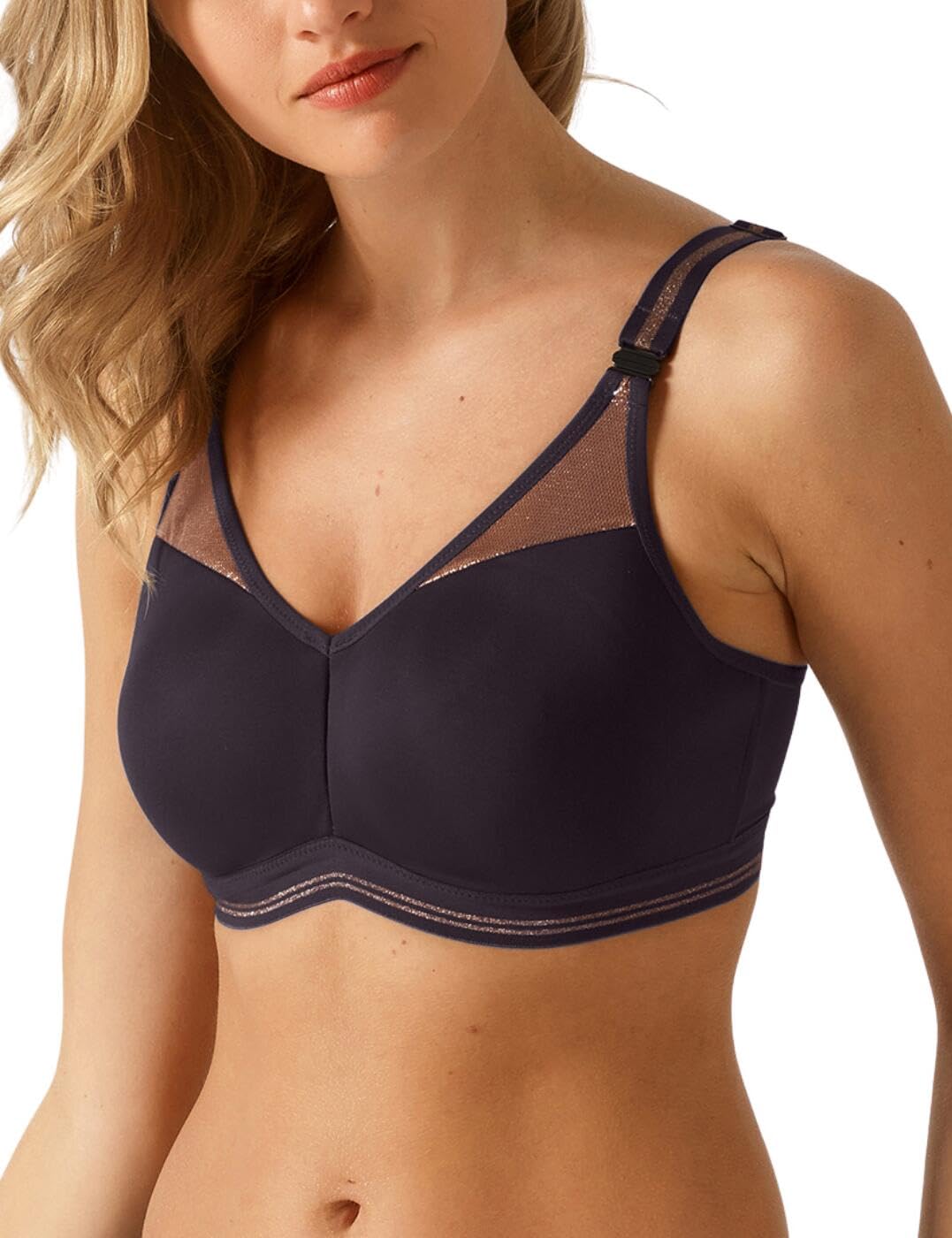 Empreinte Women's 07200 Initiale Spacer Foam Underwire Sports Bra - High Support Workout Bra for Running, Yoga & Gym - Moisture Wicking & Breathable Activewear