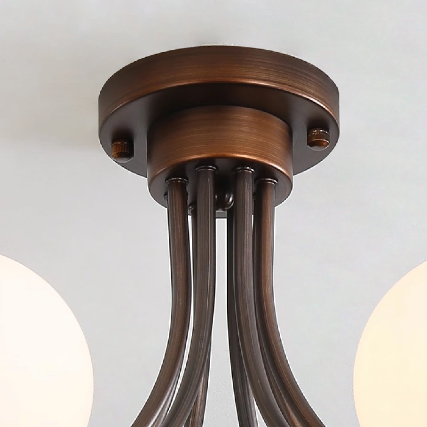 Modern Fairfax Bubble Ceiling Lamp - LED Flush Mount Lighting Fixture for Bedroom, Living Room & Dining Room - Stylish Home Decor with Soft Ambient Glow
