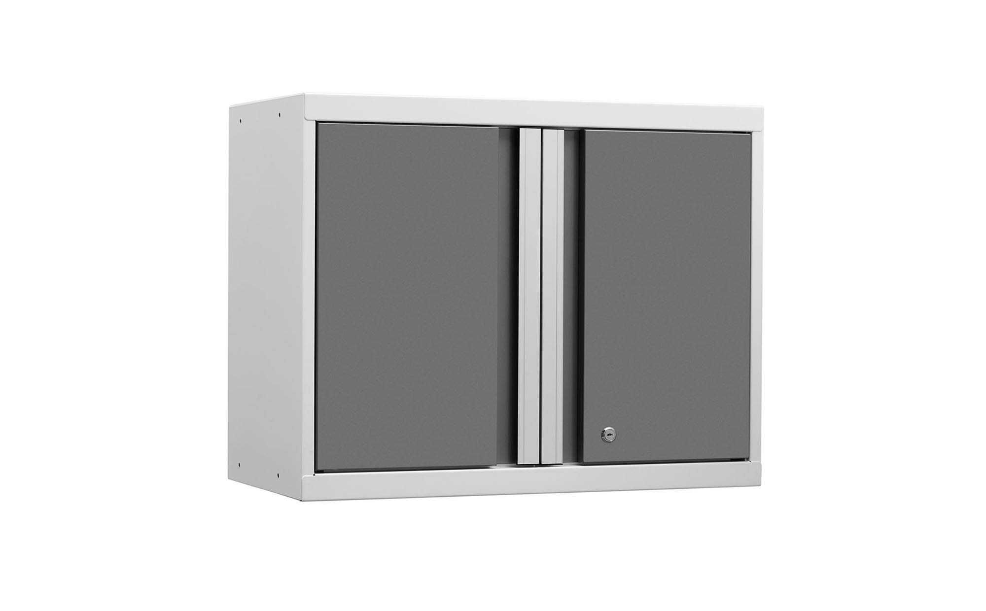 NewAge Products Pro Platinum Wall Cabinet - Heavy Duty Garage Storage Cabinet for Tools & Equipment - Perfect for Garage, Workshop & Home Organization (Model 52400)